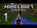 Minecraft Custom Map - Temple Run Ep.1 - First Attempt... RAGE! (Parkour Map)