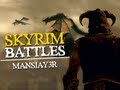 Skyrim Battles - Samurai vs Daedric Samurai, Cyclops, Bullvore and more