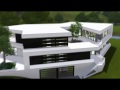 The Sims 3 House : Ultra Modern B&W Mansion [HD]